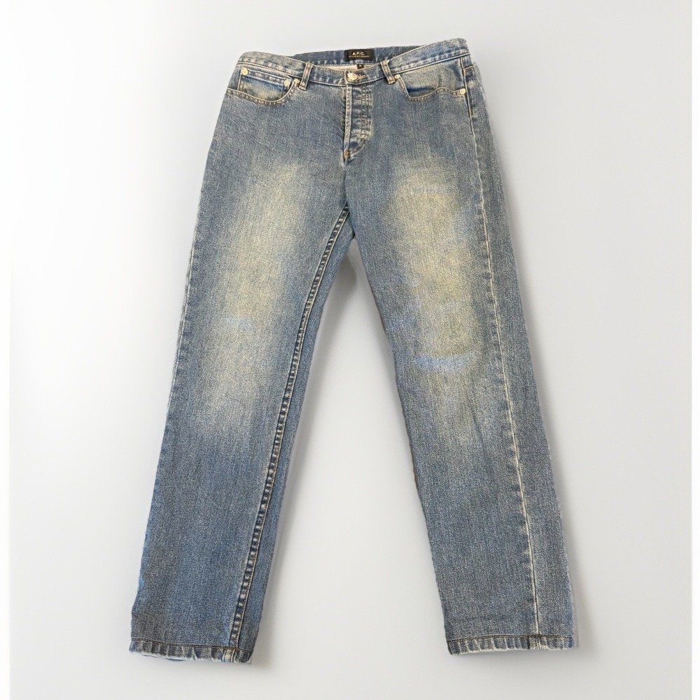A.P.C. Petit New Standard Jeans Size 31 Light Wash Button Fly
